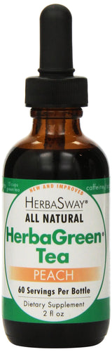 HerbaSway HerbaGreen Tea, Impeccably Peach, 2 Ounce