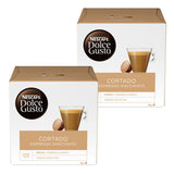 Nescafé Dolce Gusto Cortado Espresso Macchiato, Pack of 2, (32 Capsules in total)