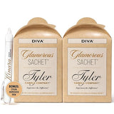 Tyler Diva Glamorous Sachet, Reusable Dryer Sheets, Luxury Home Fragrance Collection, 8 Count with Olivi Stain Remover Pen, 2 Pack Bundle