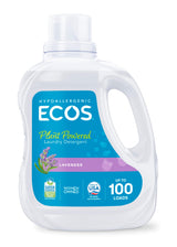 ECOS Laundry Detergent Liquid, 100 Loads - Dermatologist Tested Laundry Soap - Hypoallergenic, EPA Safer Choice Certified, Plant-Powered - Lavender