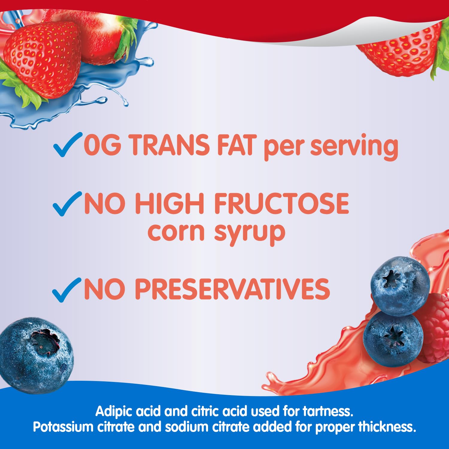 Snack Pack Strawberry and Berry Blue Flavored Juicy Gels Cups, 3.25 oz., 12-Count Family Pack