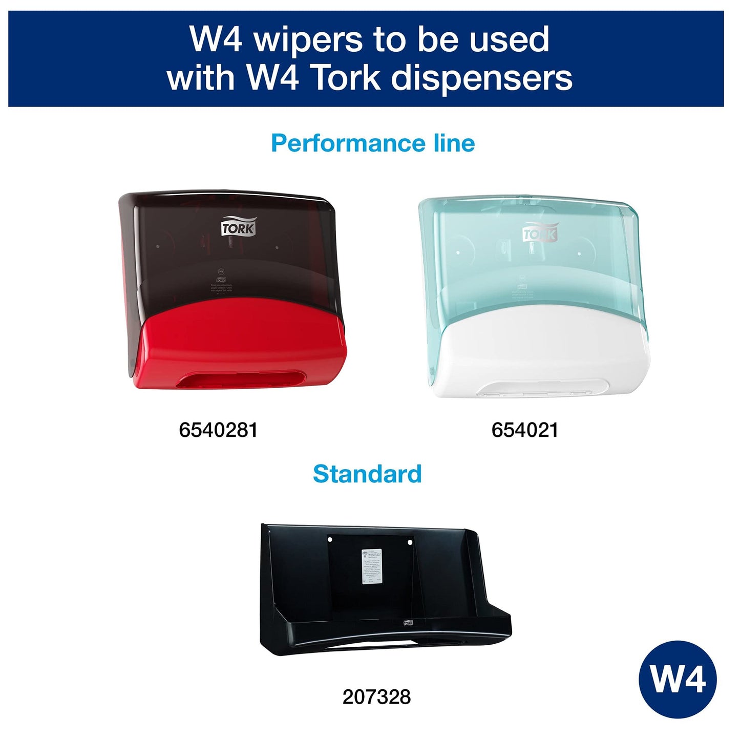 Tork Heavy Duty Paper Wiper W4, Glass Cleaning, 5 x 90 Sheets, 440278