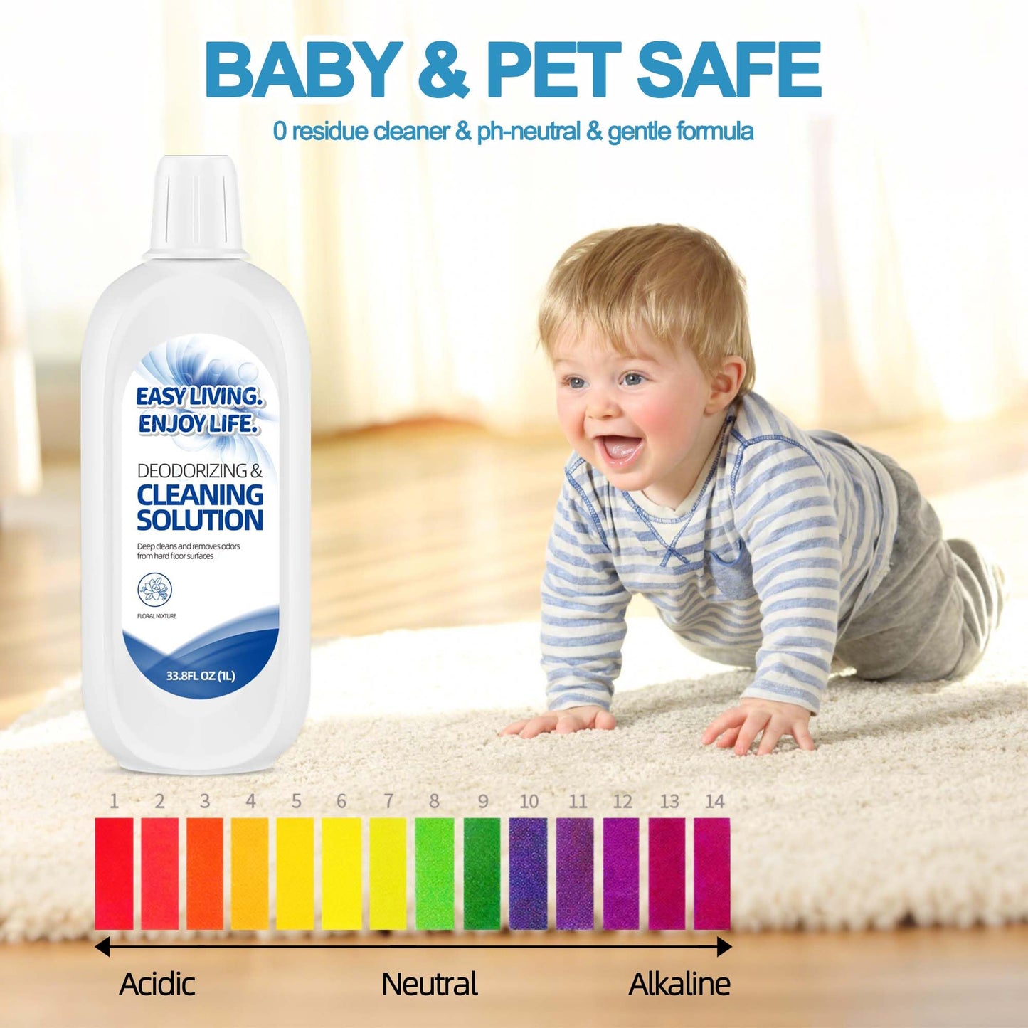 homeazy 2L Hard Floor Cleaning Solution for Tineco iFLOOR Series - FLOOR ONE S3 S5 S6 S7 Series, Deep Cleaner for Floors, Child and Pet Friendly