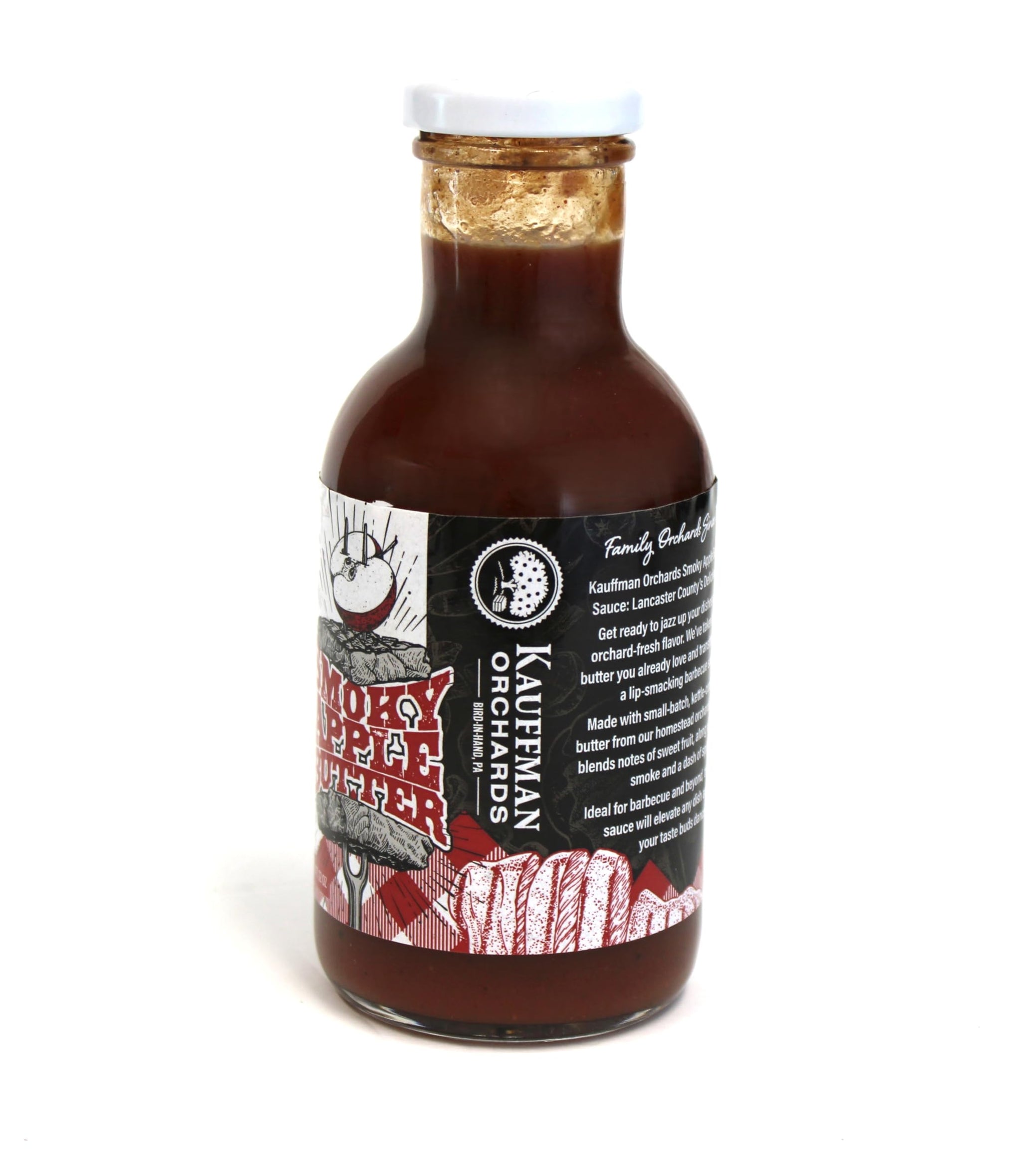 Kauffman Orchards Smoky Apple Butter BBQ Sauce, 12 oz Bottle (Pack of 1)