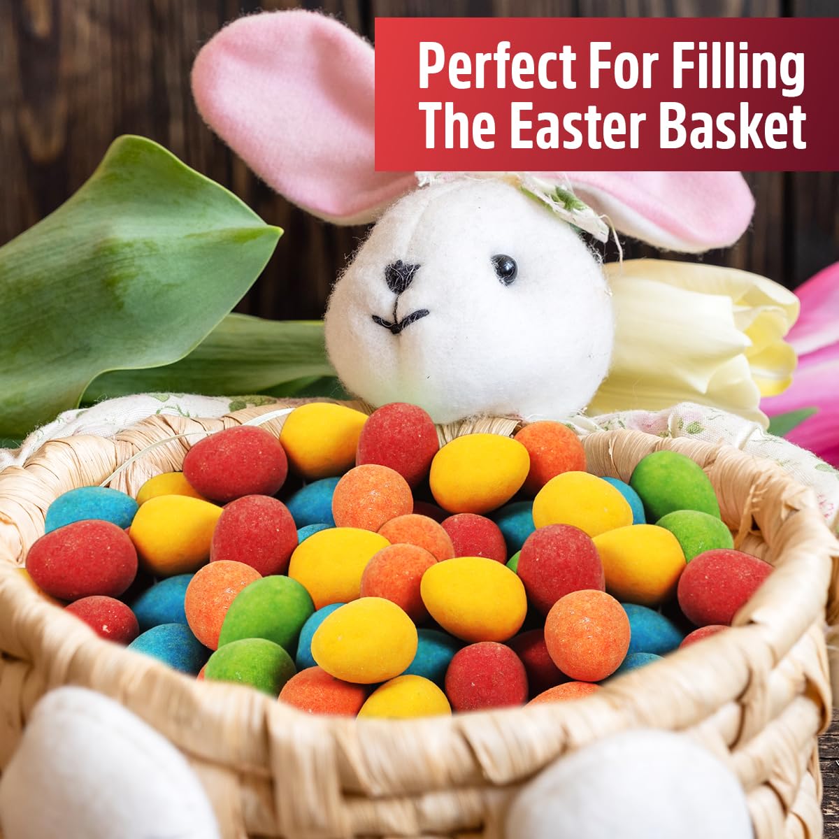 Easter Mini Rainbow Eggs (1 Pounds) 2 Bags of Chocolate Eggs Each 8 oz, Mini Eggs Perfect for Easter Celebrations, Treat Yourself to the Ultimate