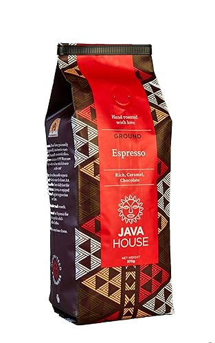 Kenya AA Espresso Ground Coffee - Perfect Dark Roast Craft Coffee. Fair Trade, Single Origin Kenyan Coffee with verifiable Coffee Kenya Mark of Origin