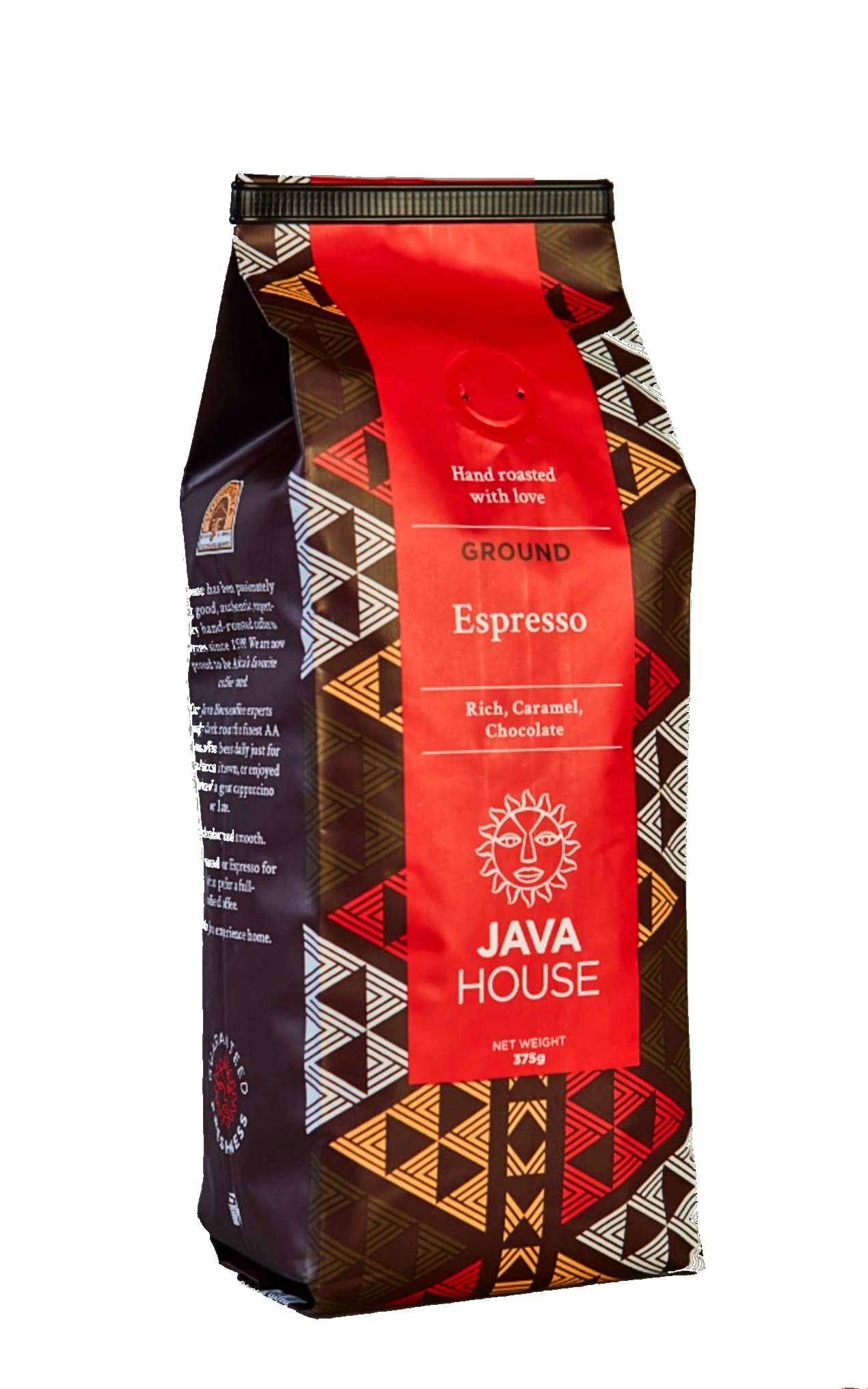 Kenya AA Espresso Ground Coffee - Perfect Dark Roast Craft Coffee. Fair Trade, Single Origin Kenyan Coffee with verifiable Coffee Kenya Mark of Origin