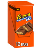 REESE'S Milk Chocolate Peanut Butter XL, Candy Bars, 4.25 oz (12 Count, 12 Pieces)