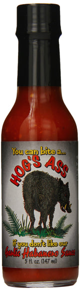 Hog's Ass Garlic Habanero Hot Sauce, 5oz