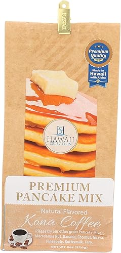 Hawaii Selection, Pancake Mix Premium Kona Coffee, 8 Ounce