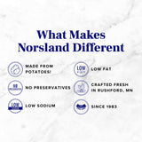 Norsland Authentic Norwegian Potato Lefse Flatbread - 3 Packages (8oz Each, 6 Rounds Total) | No Preservatives | Perfect for Holidays & Everyday Meals