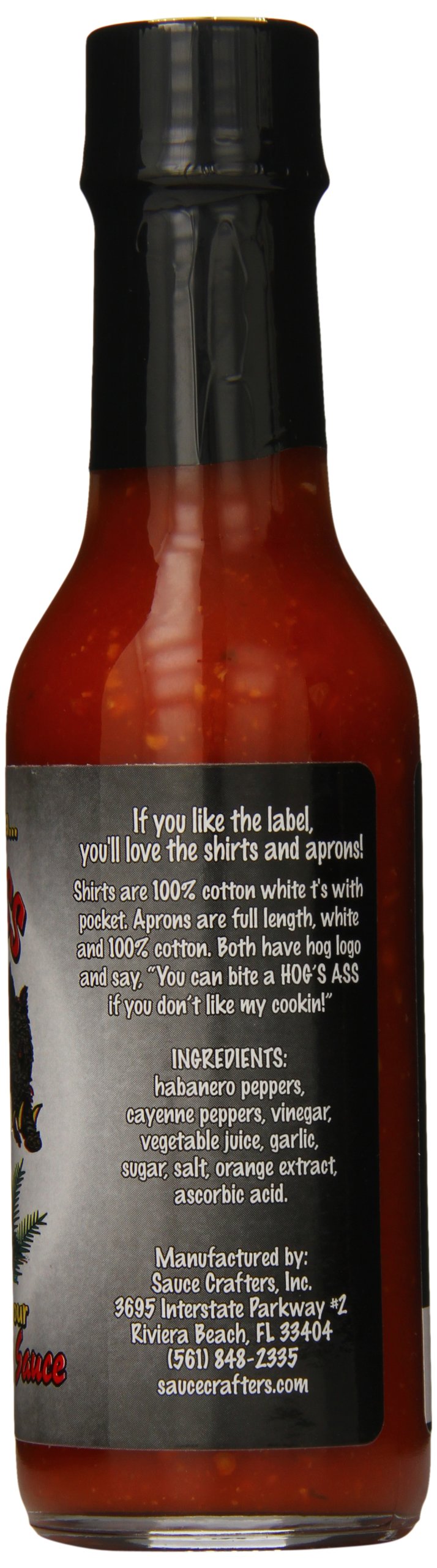 Hog's Ass Garlic Habanero Hot Sauce, 5oz