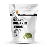 It's Just - Pumpkin Seeds (Pepitas), No Shell, Keto Friendly Snacking, Non-GMO, Packed in USA (Dry Roasted/Sea Salted, 30 Ounce)
