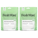 Fresh Wave Odor Eliminating & Deodorizing Packs | 2 Bags of 6 Each | Safer Odor Relief for Small Spaces | Natural Plant-Based Odor Eliminator | Odor