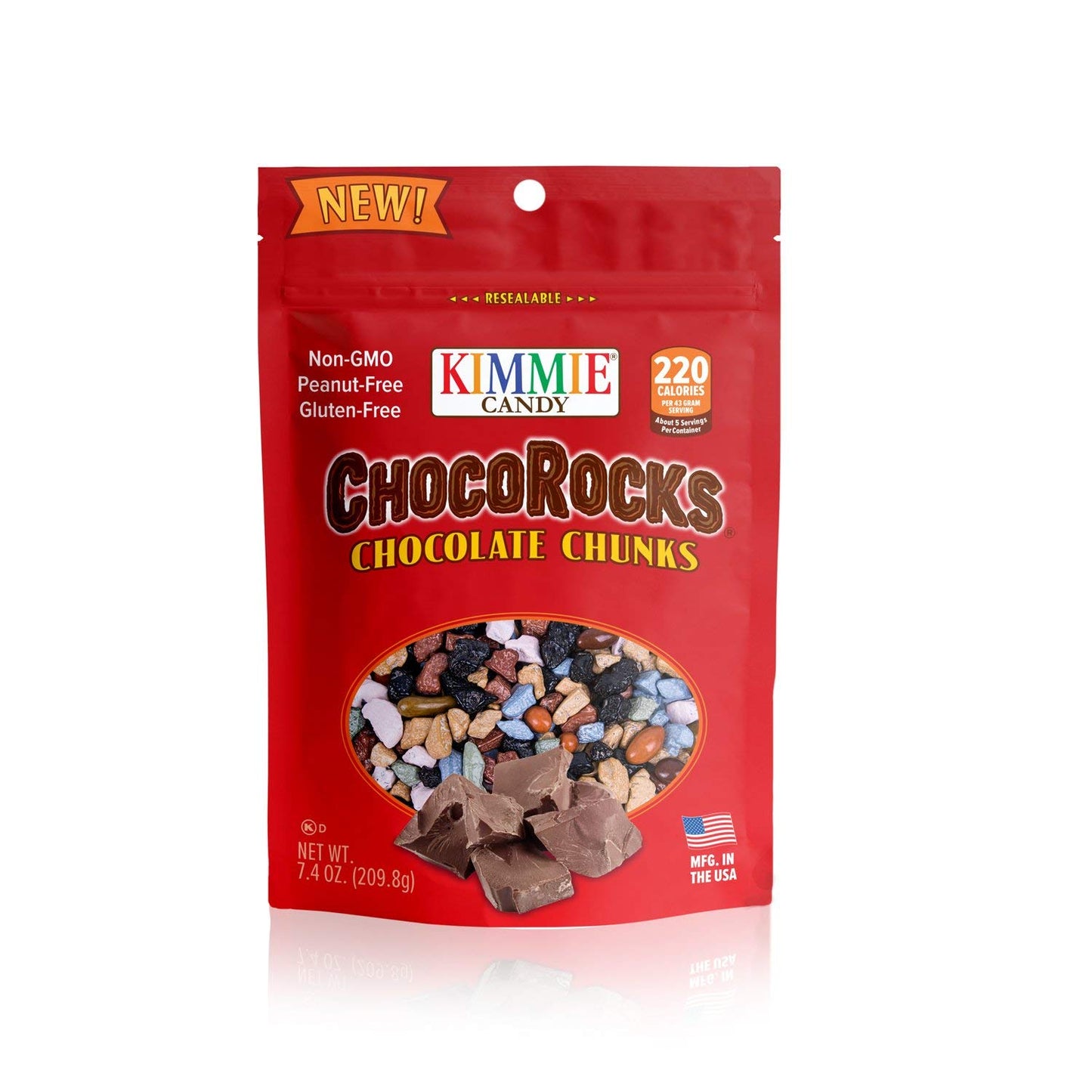 Kimmie Candy ChocoRocks Chocolate Chunks Rocks Pebbles Stones 7.4 Ounce