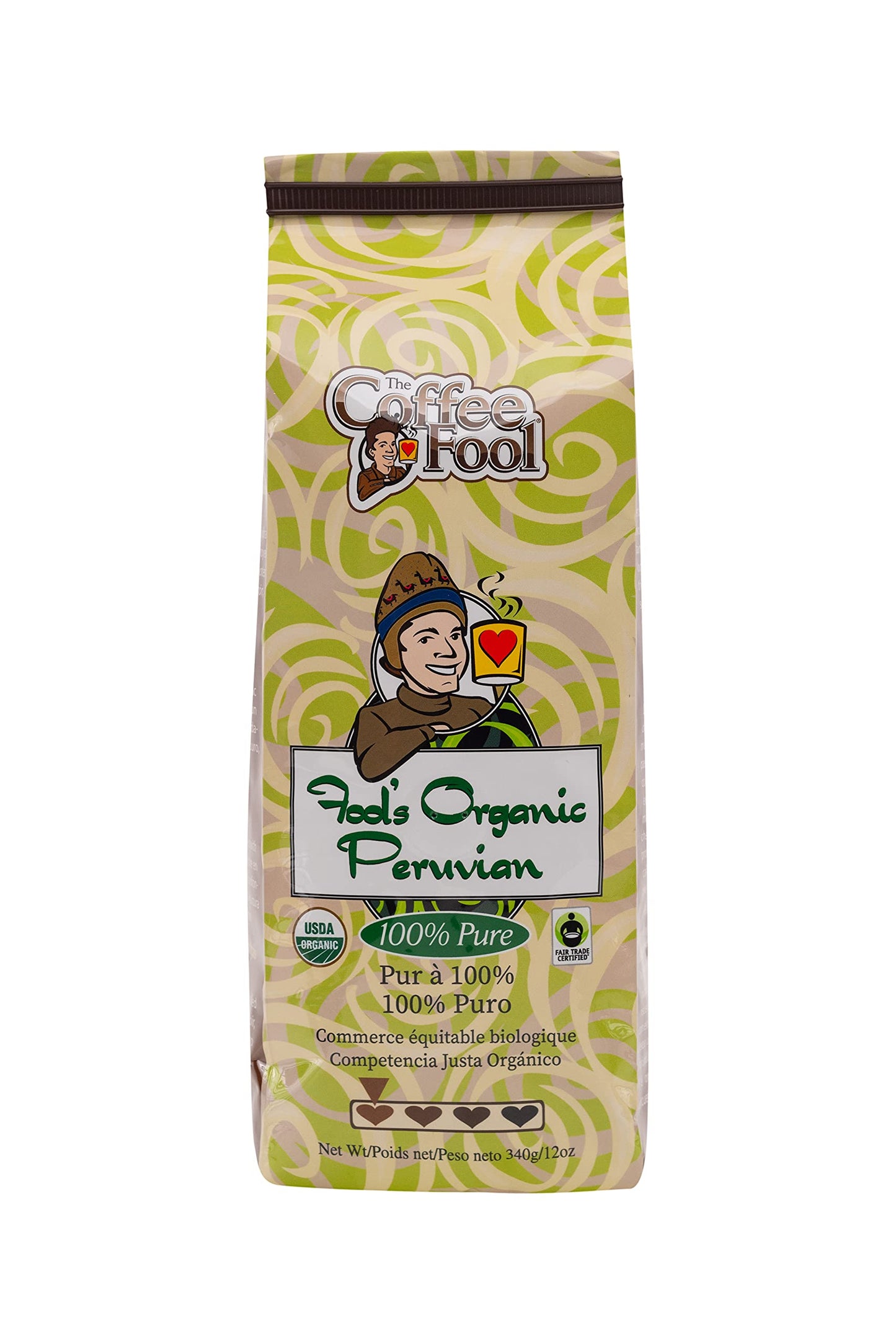 Coffee Fool's Organic Fair Trade Peruvian (Whole Bean)