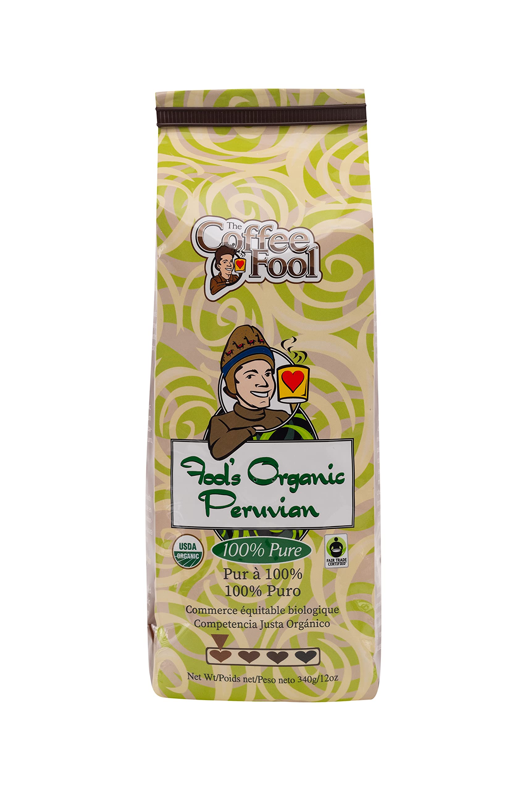 Coffee Fool's Organic Fair Trade Peruvian (Whole Bean)
