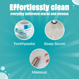 Scrubbing Bubbles Easy Clean Quick Eraser, Multipurpose Durable Bathroom Cleaner Sponge for Shower and Tub Tiles, Sinks, Faucets, Counters, Toilets