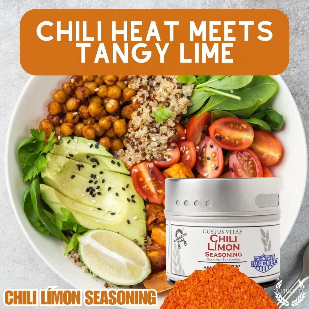 Gustus Vitae | Chili Límon | All Natural Small Batch Gourmet Seasoning