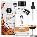 Dolce Flav Natural Rum Extract - 2 Ounce Water-Soluble Kosher, Sugar-Free, Concentrated Dark Rum Flavoring for Baking, Cocktails & Desserts, Includes