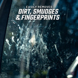 Slick Products Streak-Free Glass Cleaner - Ammonia-Free Window, Mirror, Chrome & Tint Cleaner - Removes Dirt, Smudges & Fingerprints - Ready-to-Use