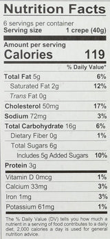 White Toque, Crepes French, 8.46 Ounce