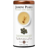 The Republic of Tea Jasmine Pearls Full-Leaf Loose Green Tea, 3.0 oz | Steeps 50 Cups | Caffeinated