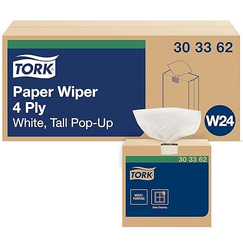 Tork Paper Wiper White Self Dispensing, Pop-Up Box, 8 x 125 Sheets, 303362