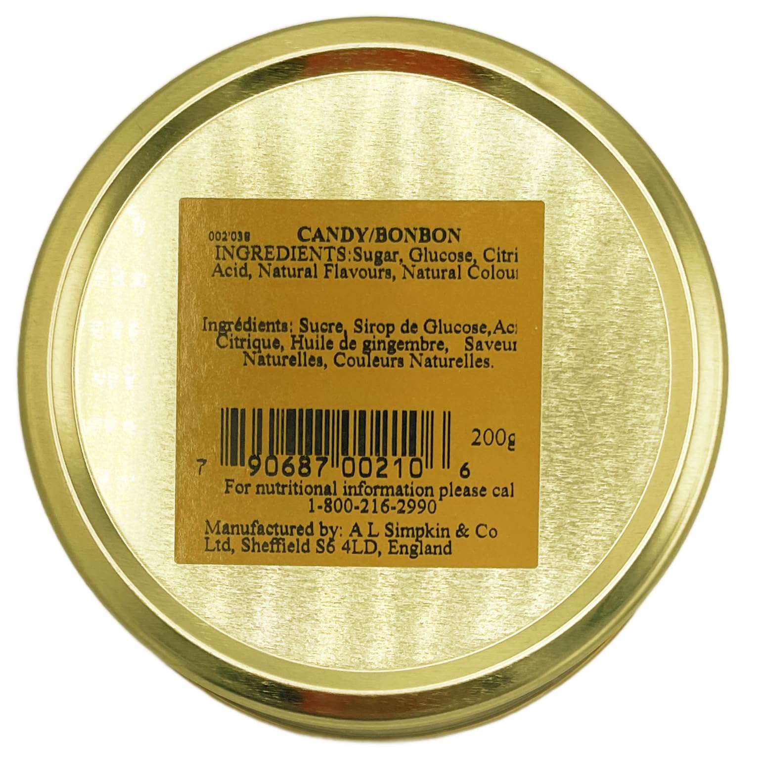 Simpkins Warming Ginger Drops - All-Natural Fruit Drops Infused with Premium Ginger Oil | Soothing & Fruity Taste | Made in England | 7.0 oz Tin