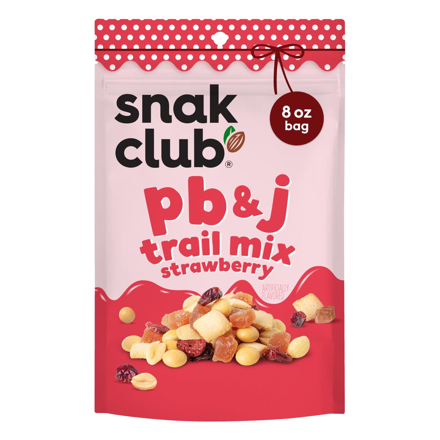 Snak Club PB&J Strawberry Trail Mix, Cookies & Peanut Butter Candies, 8 oz