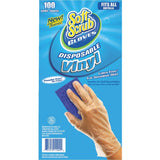 big time products llc 11200-16 Soft Scrub, 100 Count, Disposable Vinyl Gloves