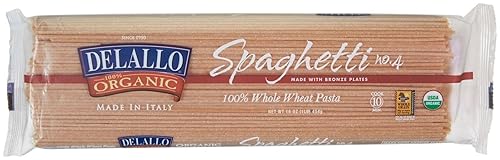 DeLallo Organic Whole Wheat Spaghetti No.4 - 1 lb