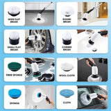Electric Spin Scrubber, 2024 New Cordless Cleaning Brush with 8 Replaceable Brush Heads, Power Shower Scrubber Long Handle, Extendable Handheld