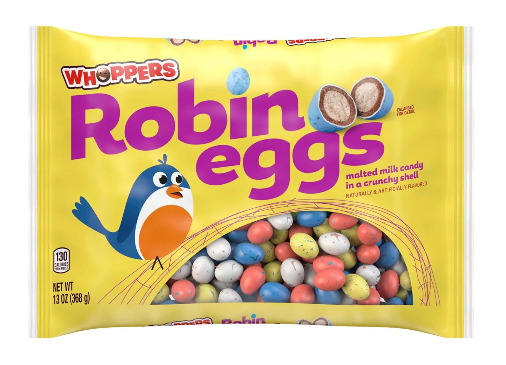 Whoppers Robin Eggs - Pack of 2 - Malted Milk Candy - Classic and Delicious Easter Candy Perfect for Everyone - Share a Tasty Tradition