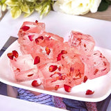 Rose Crystal Soft Cake,Rose Soft Candy,Dessert Of Jellies,Afternoon Tea Casual Candy Snacks, Individually Wrapped,Sparkling and Translucent,No
