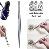 Broom and Dustpan Tweezers Tongs Cleaning Brushes Groove Gap Clean Tool Set 4 Pcs Kitchen Cleaning Brushes mini Kit Multipurpose Small Set for Home