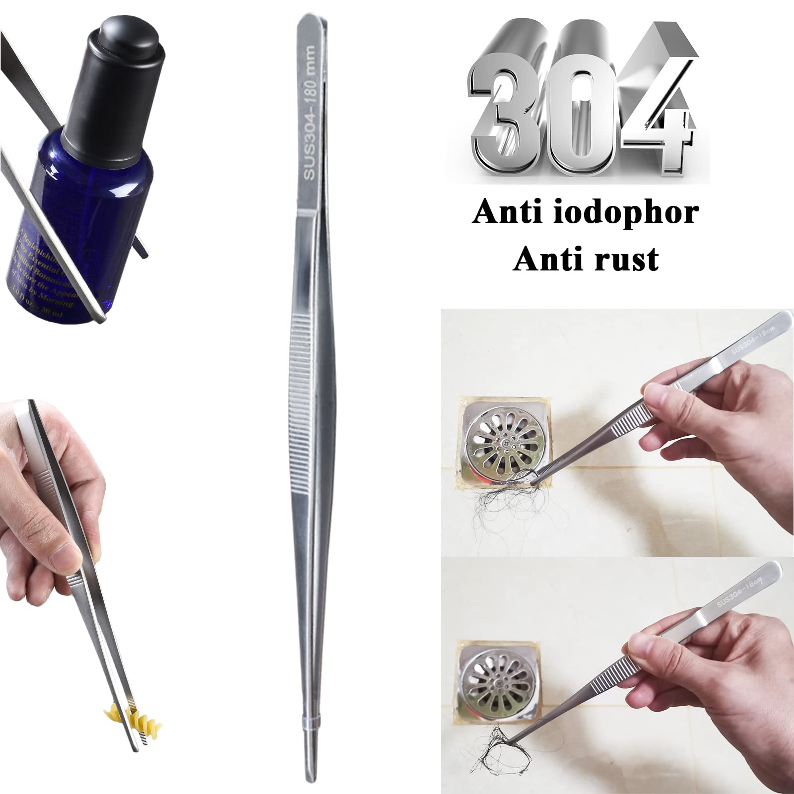 Broom and Dustpan Tweezers Tongs Cleaning Brushes Groove Gap Clean Tool Set 4 Pcs Kitchen Cleaning Brushes mini Kit Multipurpose Small Set for Home