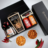 Caliente! Hot Sauce Spicy Snack Basket - Hot Sauce Gift Set