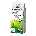 Peak Performance High Altitude Organic Coffee - Fair Trade, Low Acid, Non GMO, and Beans Full of Antioxidants - Medium Roast Smooth Tasting USDA