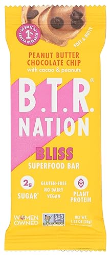 Btr Nation, Protein Bar Peanut Butter Chocolate Chip Sgl, 1.23 Ounce