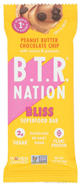 Btr Nation, Protein Bar Peanut Butter Chocolate Chip Sgl, 1.23 Ounce