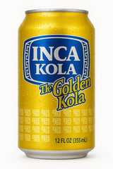 "Inca Kola The Golden Kola - 12 fl oz Cans (Pack of 12) - La Kola Dorada - Peruvian Golden Soda - Carbonated Soft Drink with Unique Sweet Flavor