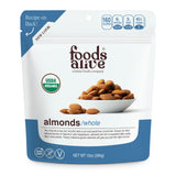 Foods Alive Organic Almonds, Whole , 10 oz (284 g)