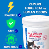 Stink Free Cat Litter Solid Deodorizer, Absorber & Room Purifier - Air Freshener, Bathroom Odor Eliminator, Basement, Control Bedroom Odor, House