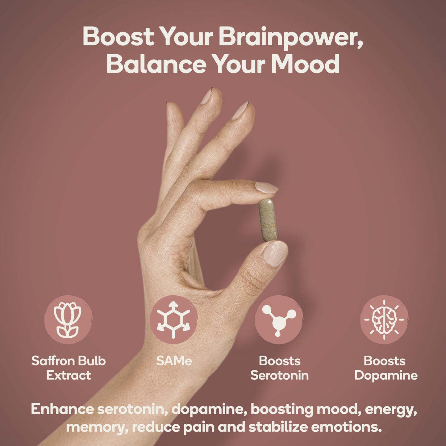 Nedley Health Mood - Emotional Balance & Serotonin Support Supplement - Same, Saffron Extract - 60 Tablets (Mood)