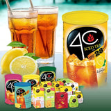 4C Zero Sugar Powdered Drink Mix Cannisters, Zero Sugar Half & Half 1 Pack, 22 Quarts, Family Sized Cannister, Low Calorie, Thirst Quenching Flavors