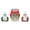 Yankee Candle Christmas Cabin Collection- Scent Plug Diffuser Holiday Truck with Light Sensor, Scent Plug Refill Red Apple Wreath and Balsam & Cedar