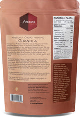 Artisana Organics Hazelnut-Cacao Granola - Gluten-Free, Vegan, Low Glycemic, Organic, Palm Oil-Free, Ancient Grains with Plant-Based Vitamin E, 10 oz