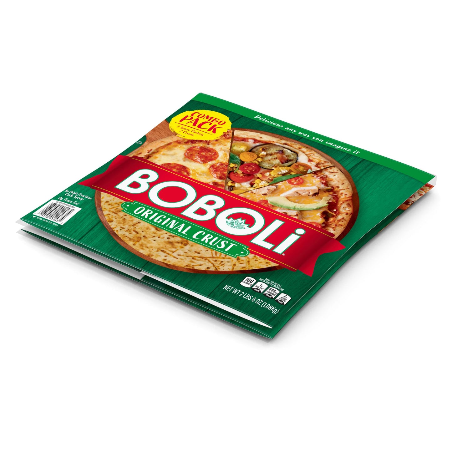 Boboli 12 Inch Twin Pack Pizza Crust, 2 count, 38 oz