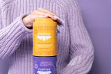 JusTea TURMERIC GINGER | Loose Leaf Herbal Tea | Tin with Hand Carved Tea Spoon | 40+ Cups (3.9oz) | Caffeine Free | Award-Winning | Fair Trade |